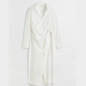 H&M Women's Linen Blend Shirt Dress - L